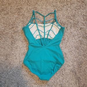 Bloch Green Strappy Back Leotard